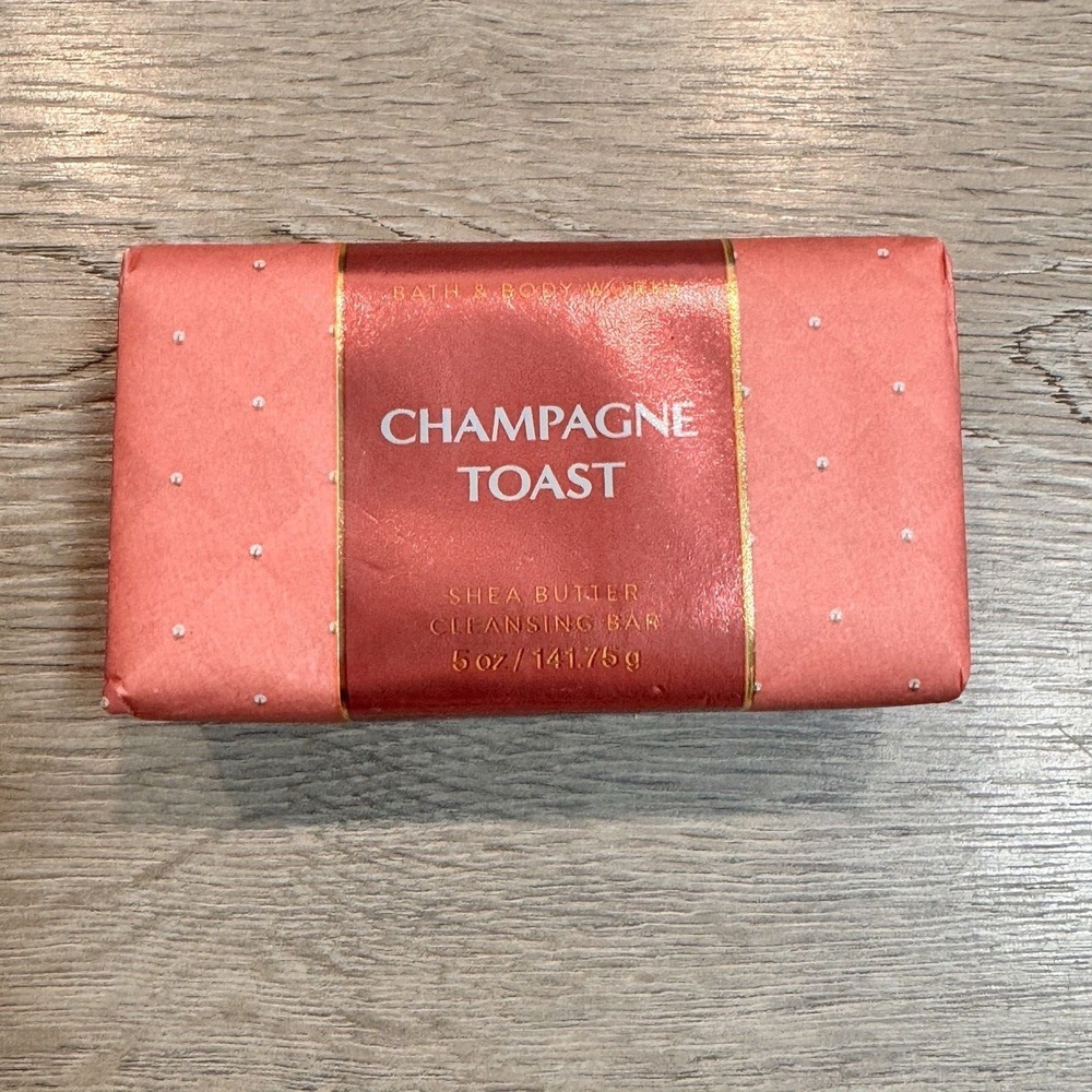 Bath & Body Works Shea Butter Cleansing Bar Body Soap Sealed 5oz Champagne Toast